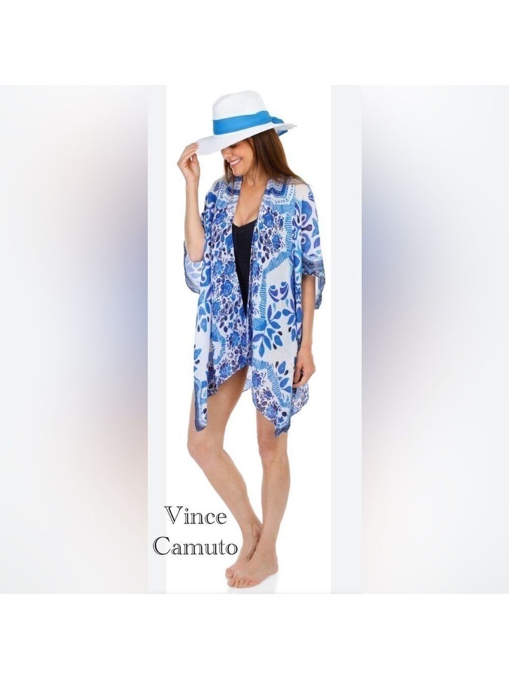 NEW Vince Camuto Beachy Chic Vacation Tunic perfect Cover Up or Light Layer nwot